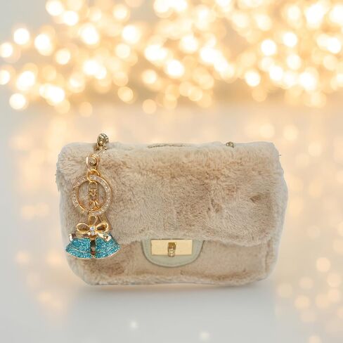 Crystal Bell Keychain for Women – Cute Rhinestone Bag Charm for Purse, Car, Backpack, or Gift Decor Pendant in Saudi Arabia