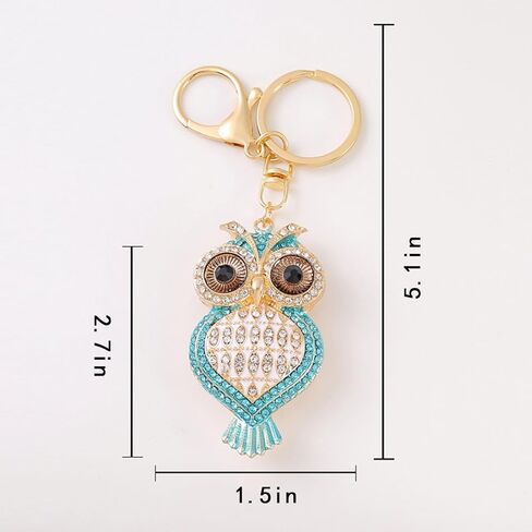 Owl Keychain Purse Charms for Handbags Cute Keychains for Women Bling Purse Accessories in Saudi Arabia