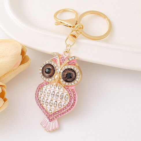 Owl Keychain Purse Charms for Handbags Cute Keychains for Women Bling Purse Accessories in Saudi Arabia