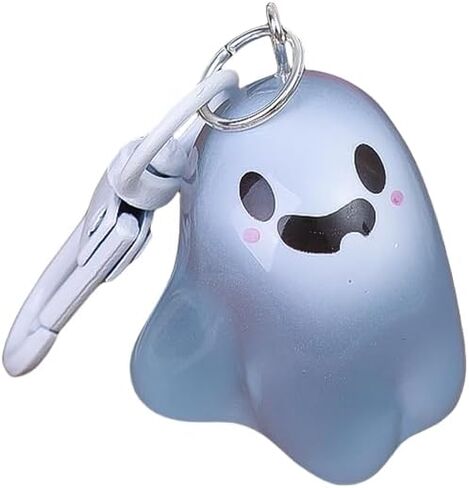 Halloween Luminous Ghost Keychain Cartoon Cute Resin Pendant Keyring Backpack Charms in Saudi Arabia