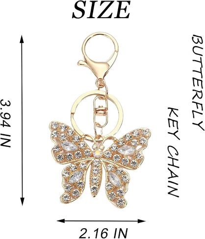 Butterfly Keychain Suitable for The Decoration of Bags Wallets Mobile Phones and Headphones Keyring Decoration in Saudi Arabia