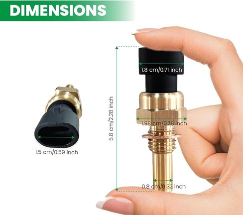 Engine Coolant Temperature Sensor with Mobile Phone Holder，Compatible with Cavalier Cobalt Equinox Express Silverado 1500 2500 HD 3500 Sierra G5 Saturn，Replaces OE# 12608814 213-4333 15326388 19236568 in Saudi Arabia