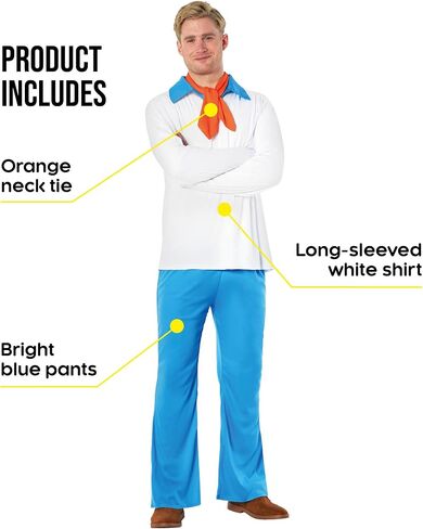 Morph Mens Mystery Solving Detective Costume Cartoon Character Costumes For Men Halloween in Saudi Arabia