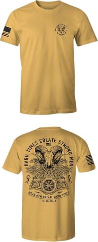 Howitzer Men's T-Shirt Warrior Spirit, Cotton Blend Graphic Tee, Military Grunt in Saudi Arabia
