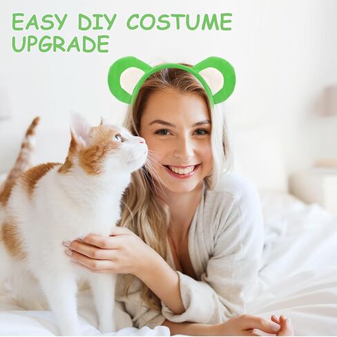 Bear Ears Headband Accessories Set Animal Ears Headbands Halloween Cosplay Costume Prop Nose Tail Christmas Dress up in Kuwait