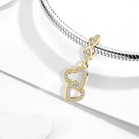 1 PC Fashionable Sterling Silver Golden Bronzer Beads Pendant Charm Ball Suitable for DIY Women's Jewelry in Saudi Arabia