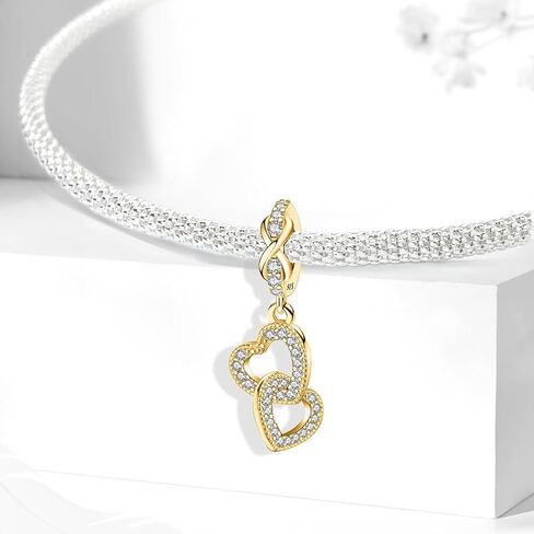 1 PC Fashionable Sterling Silver Golden Bronzer Beads Pendant Charm Ball Suitable for DIY Women's Jewelry in Saudi Arabia