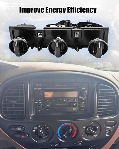55910-0C010 مجموعة مفاتيح التحكم في المناخ لسخان التيار المتردد متوافقة مع Toyota Tundra 3.4L 4.0L V6/ 4.7L V8 2000-2006، مفتاح التحكم اليدوي بمقبض السخان استبدال 559100C010 55905-0C010 559050C010 in Saudi Arabia