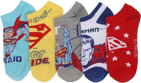 Bioworld Superman Characters Womens Ankle Socks 5 Pack in Saudi Arabia