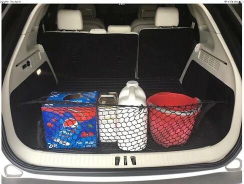 شبكة شحن منظمة لصندوق السيارة لسيارة Ford Edge & Lincoln MKX 2009-2024 - شبكة شحن على شكل مغلف لسيارات الدفع الرباعي - وحدة تخزين حاملة السيارة لتنظيم صندوق السيارة - متوافقة مع Edge وMKX in Saudi Arabia