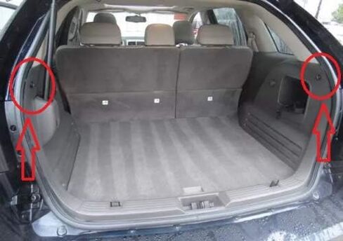 شبكة شحن منظمة لصندوق السيارة لسيارة Ford Edge & Lincoln MKX 2009-2024 - شبكة شحن على شكل مغلف لسيارات الدفع الرباعي - وحدة تخزين حاملة السيارة لتنظيم صندوق السيارة - متوافقة مع Edge وMKX in Saudi Arabia