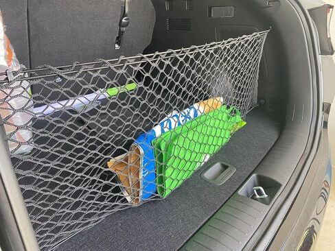 Trunk Organizer Cargo Net for Kia Sportage 2023–2025 – Envelope Style Cargo Net for SUV – Premium Mesh Elastic Car Trunk Organizer Vehicle Carrier Storage – Compatible with Sportage in Saudi Arabia