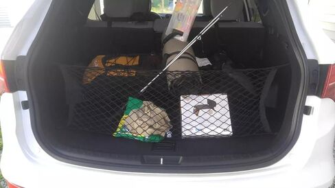 Trunk Organizer Cargo Net for Kia Sportage 2023–2025 – Envelope Style Cargo Net for SUV – Premium Mesh Elastic Car Trunk Organizer Vehicle Carrier Storage – Compatible with Sportage in Saudi Arabia