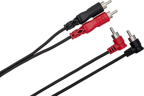 Hosa CRA-202R كابل RCA مزدوج إلى الزاوية اليمنى (6.6 قدم) in Saudi Arabia