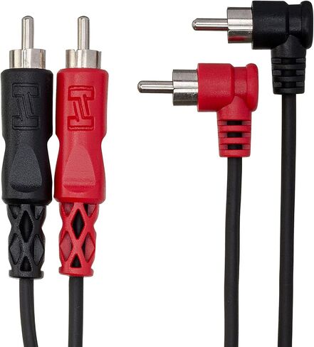 Hosa CRA-202R كابل RCA مزدوج إلى الزاوية اليمنى (6.6 قدم) in Saudi Arabia
