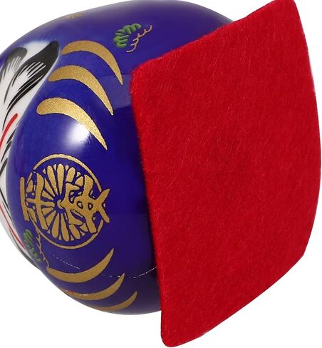 LOGOFUN 5PCS Small Daruma Figurine Japanese Daruma Doll Set Ceramic Good Luck Daruma Statue for Indoor Home Car Desktop Decor - No Eyes 4.5CM in Saudi Arabia