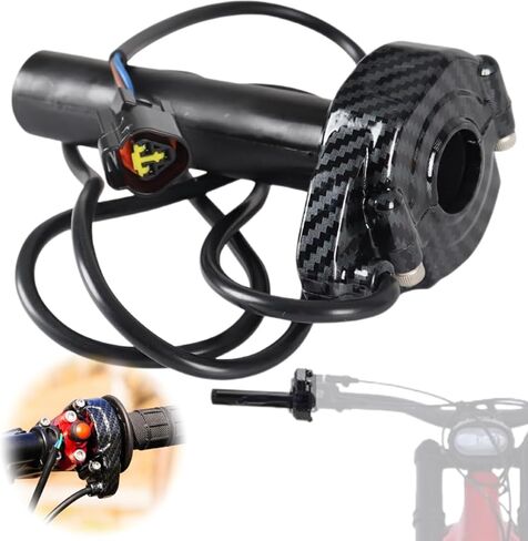 Electric Dirt Bike Motorcycle Throttle Kit for Surron, Imitation Carbon Fiber Twist Handle Throttle Cable,for Sur-Ron/Light Bee/Sur Ron S/Surron X / X160 / X260 in Saudi Arabia