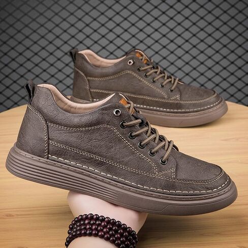 CERYTHRINA Elevator Shoes for Men - Height Increasing Sneakers, 2.5 Inches Taller, Leather Casual Shoes with Height Increase Insoles in Saudi Arabia
