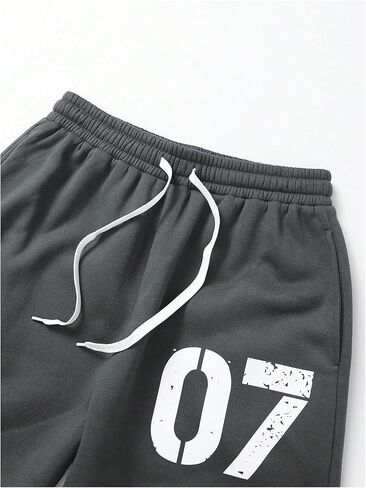 GORGLITTER Men's Baggy Sweatpants Wide Leg Drawstring Y2k Barrel Track Pants with Pockets in Saudi Arabia