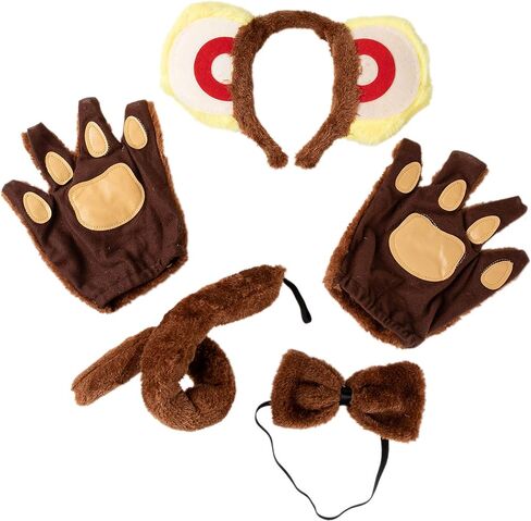 Spooktacular Creations Halloween Lion Accessories Set with Headband Ears and Tail, Lion Dalmatian Monkey Animal Costume Set in Saudi Arabia