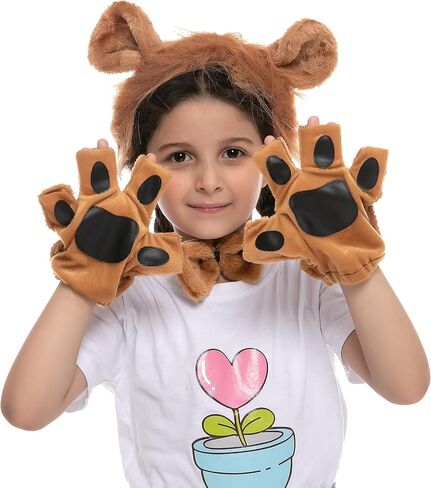 مجموعة إكسسوارات أسد الهالوين من Spooktacular Creations مع عصابة رأس وأذنين وذيل، مجموعة زي حيوان القرد الدلماسي الأسد in Saudi Arabia