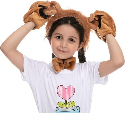 مجموعة إكسسوارات أسد الهالوين من Spooktacular Creations مع عصابة رأس وأذنين وذيل، مجموعة زي حيوان القرد الدلماسي الأسد in Saudi Arabia