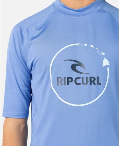 قميص Rip Curl الرجالي Island Vibe بأكمام قصيرة من الأشعة فوق البنفسجية 50+ فضفاض مناسب in Saudi Arabia