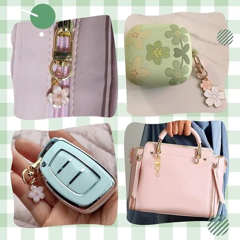 PH PandaHall 20pcs Flower Keychain 10 Colors Enamel Alloy Flower Keychains, 45mm Daisy Charms Aesthetic Key Chains for Handbag Cell Phone Decoration Wallet Pendant Accessories in Saudi Arabia