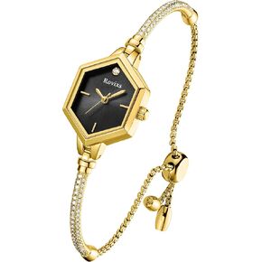 Delicate Crystal Bracelet Watch for Her, 3ATM Water-Resistant Analog Timepiece, Anniversary Present for Wife/Daughter/Mom in Saudi Arabia