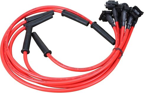 AIP Electronics Dragon FIRE Performance Sport Series Direct Fit 10mm Low Ohm Spark Plug Wire Set Compatible with 1994-1998 Ford Mustang 3.8L V6 Replaces F4PE-12259-GA OEM Fit PWJ266 in Saudi Arabia