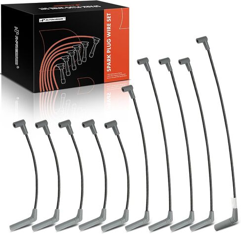 A-Premium 10PCS Spark Plug Wire Set Compatible with Dodge Ram 2500 1994-2003, Ram 3500 1994-2003, 8.0L, Replace# 6710002 in Saudi Arabia