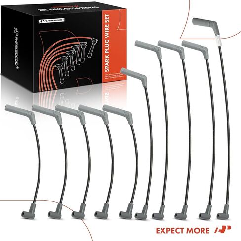 A-Premium 10PCS Spark Plug Wire Set Compatible with Dodge Ram 2500 1994-2003, Ram 3500 1994-2003, 8.0L, Replace# 6710002 in Saudi Arabia