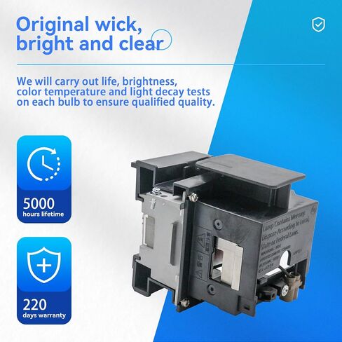 ET-LAEF100 Original Quality for Panasonic PT-EZ590 PT-EW650 PT-EX620 PT-EW550 PT-EX520 PT-FZ570 PT-FW530 PT-FX500 PT-FW430 PT-FX400 PT-EZ590U PT-EZ590L Projector Replacement Lamp Bulb in Kuwait