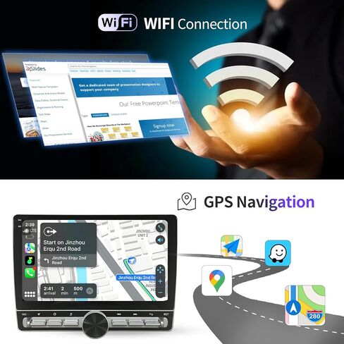 Car Radio for Dodge Grand Caravan 2011-2020 and for Chrysler Grand Voyager 2011-2015 Stereo 9 inch Touchscreen Android 12.0 Radio - Wireless CarPlay & Android Auto/WiFi/EQ/GPS + AHD Backup Camera in Kuwait