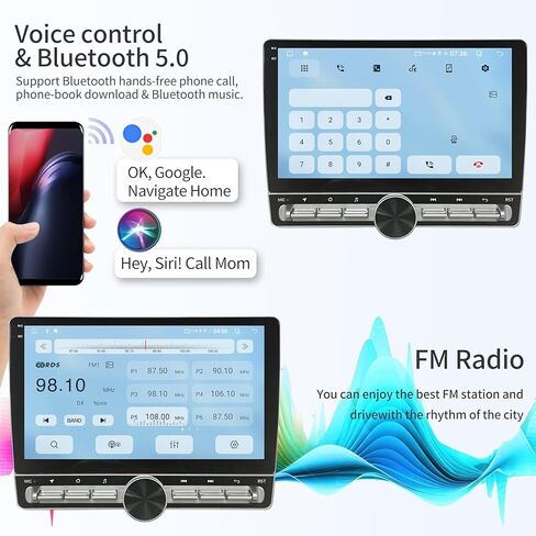 Car Radio for Dodge Grand Caravan 2011-2020 and for Chrysler Grand Voyager 2011-2015 Stereo 9 inch Touchscreen Android 12.0 Radio - Wireless CarPlay & Android Auto/WiFi/EQ/GPS + AHD Backup Camera in Kuwait