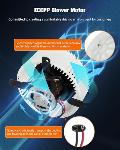 ECCPP AC Blower Motor Fit for 2002-2005 for Mack CH/2006-2007 for Mack CHN HVAC Heater Blower Motor Replacement 7787-869445 in Saudi Arabia
