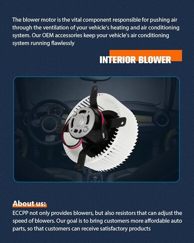 ECCPP AC Blower Motor Fit for 2002-2005 for Mack CH/2006-2007 for Mack CHN HVAC Heater Blower Motor Replacement 7787-869445 in Saudi Arabia