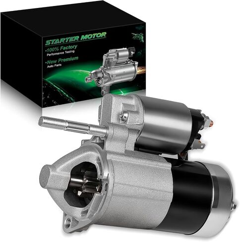 Starter Motor for:-Hyundai Sonate 1999-2005 Santa Fe 2001-2006, for:-Kia Optima 2001-2006 Sportage 2005-2009,2.5L 2.7L 3.0L 3.5L V6 Gas, 12V 1.2KW 8 Teeth, Replace OE# 36100-37210 17764 in Saudi Arabia