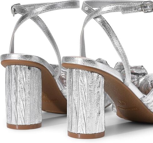 DREAM PAIRS Women's Bow Knot Heeled Sandals | Low Chunky Heels Open Toe Ankle Strap Slingback Dress Shoes for Wedding Bridal Party in Saudi Arabia