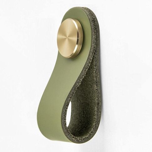 Leather Cabinet Pulls, 4Pcs Single Hole/128Mm Pitch Leather Handle Wardrobe Drawer Furniture Handles in Saudi Arabia