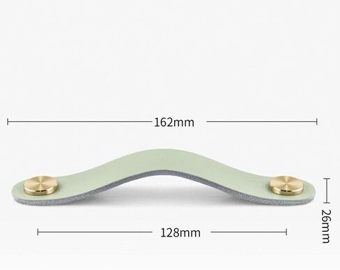 Leather Cabinet Pulls, 4Pcs Single Hole/128Mm Pitch Leather Handle Wardrobe Drawer Furniture Handles in Saudi Arabia