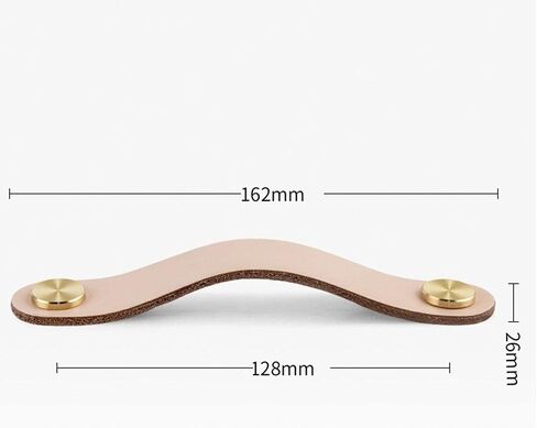 Leather Cabinet Pulls, 4Pcs Single Hole/128Mm Pitch Leather Handle Wardrobe Drawer Furniture Handles in Saudi Arabia