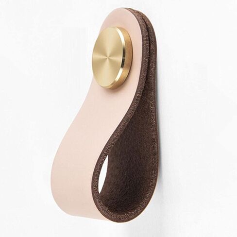Leather Cabinet Pulls, 4Pcs Single Hole/128Mm Pitch Leather Handle Wardrobe Drawer Furniture Handles in Saudi Arabia