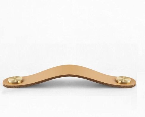 Leather Cabinet Pulls, 4Pcs Single Hole/128Mm Pitch Leather Handle Wardrobe Drawer Furniture Handles in Saudi Arabia