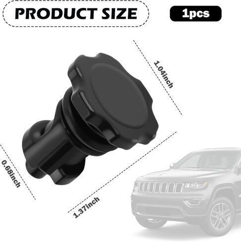 Transmission Plug,Transmission Oil Dipstick Filler Cap OEM#4591959AA,Durable Transmissions Dipstick Tube Seal Car Accessories Replacement Compatible with Dodge Jeep Chrysler in Saudi Arabia