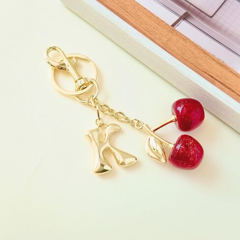 سلسلة المفاتيح حقيبة الكرز سحر فقاعة المحفظة الأولية سلاسل المفاتيح للنساء لطيف سيارة Keyrings رسالة حقيبة يد حقيبة الظهر الملحقات in Kuwait