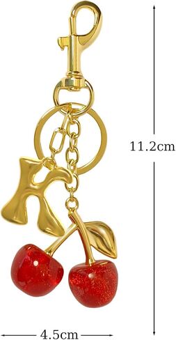 سلسلة المفاتيح حقيبة الكرز سحر فقاعة المحفظة الأولية سلاسل المفاتيح للنساء لطيف سيارة Keyrings رسالة حقيبة يد حقيبة الظهر الملحقات in Kuwait