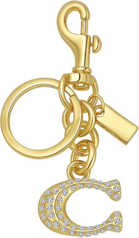 Cute Bag Charms,Handbag Charms for Purses,Sparkling Metal Letter Keychain,Bag Accessories for Women in Saudi Arabia