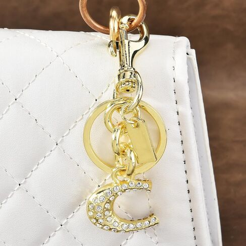 Cute Bag Charms,Handbag Charms for Purses,Sparkling Metal Letter Keychain,Bag Accessories for Women in Saudi Arabia