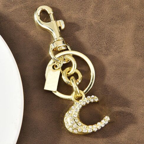 Cute Bag Charms,Handbag Charms for Purses,Sparkling Metal Letter Keychain,Bag Accessories for Women in Saudi Arabia